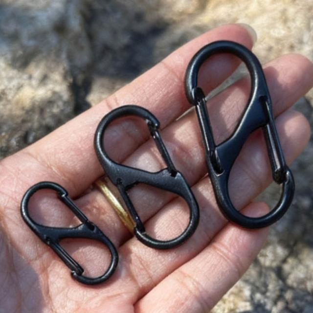 8字扣(S型扣 登山扣 S掛勾 D型扣環 露營掛勾 鑰匙環 掛鈎 多功能掛勾 鍊條調節扣 鏈條扣)