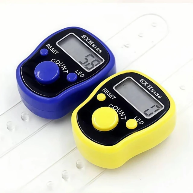 LED燈夜光電子計數器 SXH5136 戒指念佛計數器念佛機 插卡包裝 可選顏色