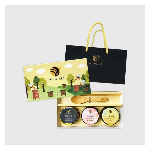 【Mr.HONEY 蜂蜜先生】甜心禮盒-三入(內含25gX3入純蜂蜜隨機搭配)