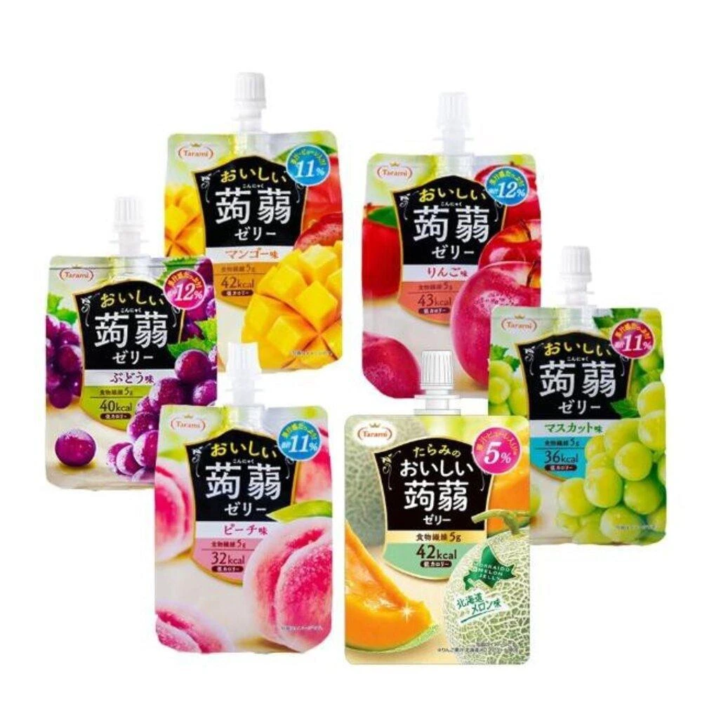 【Tarami】日本 達樂美 Tarami 低卡 蒟蒻果凍飲 用吸的果凍 果汁果凍飲 水果凍飲 蒟蒻飲 果凍飲 吸管