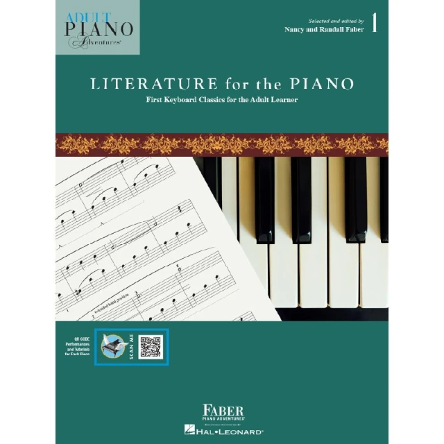 【Hal Leonard 好連得】Faber Adult Piano Adventures 芬貝爾 成人 鋼琴文學曲集 第1冊 線上音檔
