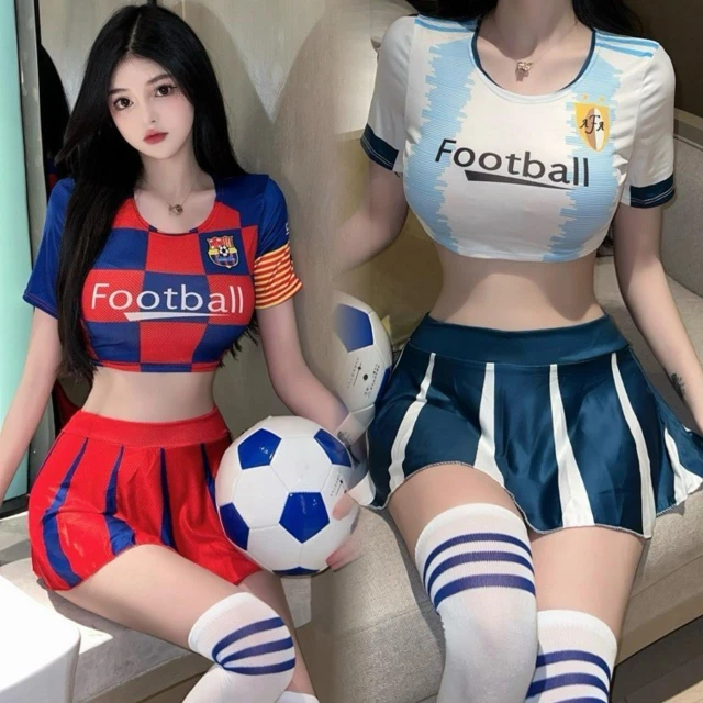 【明天到貨】性愛世界盃💗多色✨運動風 足球寶貝 啦啦隊服 cos 百褶裙 football 世足 學生妹 情趣內衣 睡