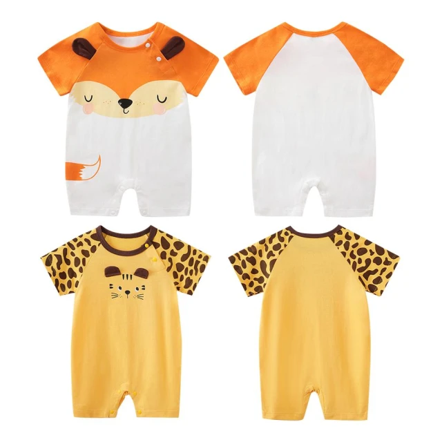 【JoyBaby】童裝 棉質短袖包屁衣 短袖嬰兒服 童衣 連身衣