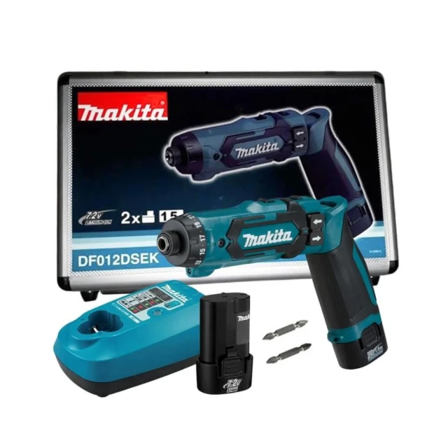 【MAKITA 牧田】7.2V 充電式DF012DSEK 單機+選項 DF012可折式 BL0715 電動螺絲起子機 中崙五金