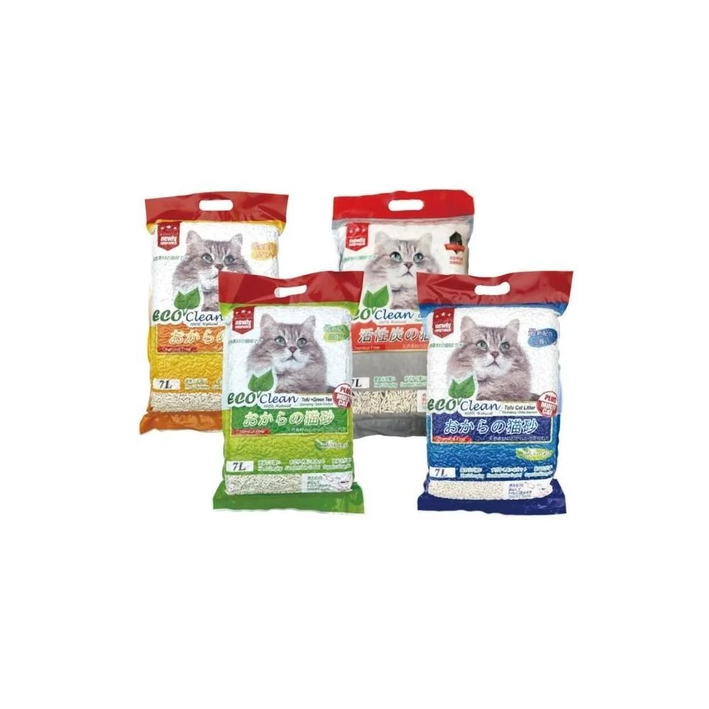 【ECO 艾可】天然環保豆腐貓砂7L/6入組-原味/綠茶/玉米/活性炭