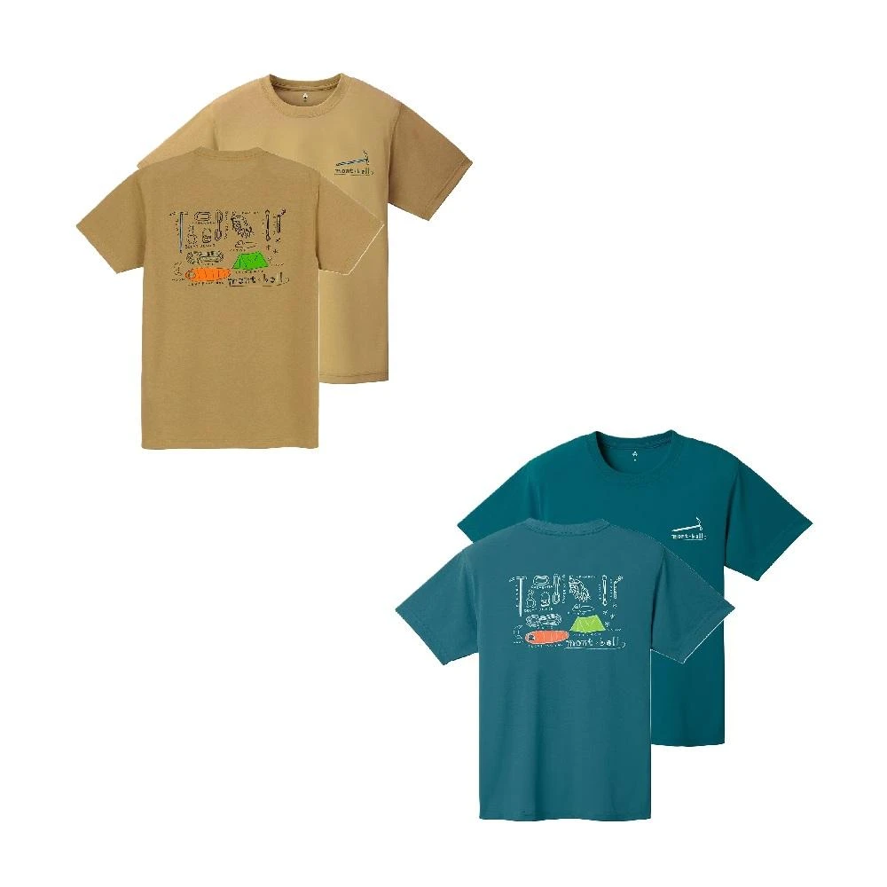【mont bell】男短袖 WIC.T 山地工具 圓領 T袖 排汗 抗臭 登山 底層衣 1114716