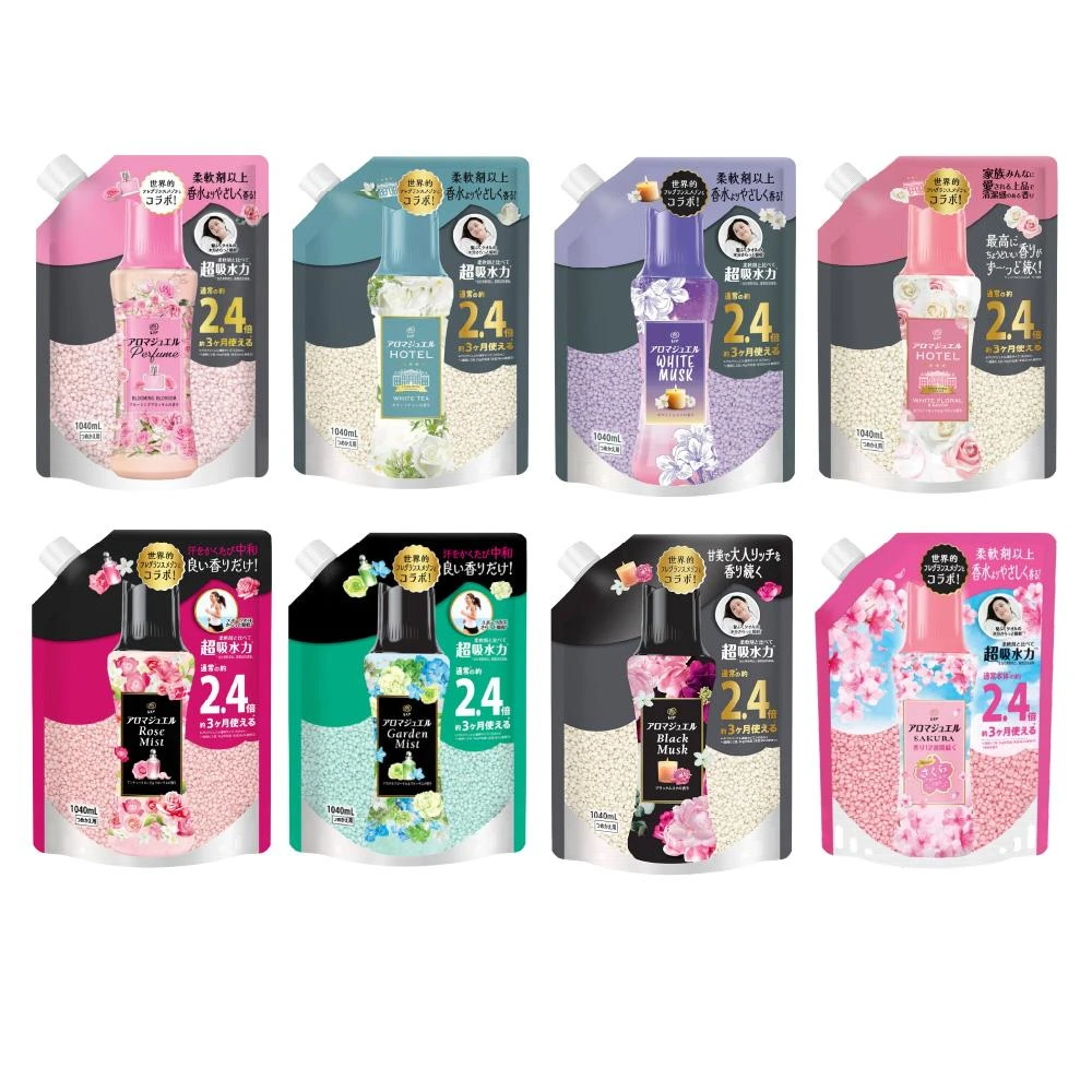 【Lenor 蘭諾】日本Happiness 衣物 芳香豆 香香豆 補充包990/1040ml