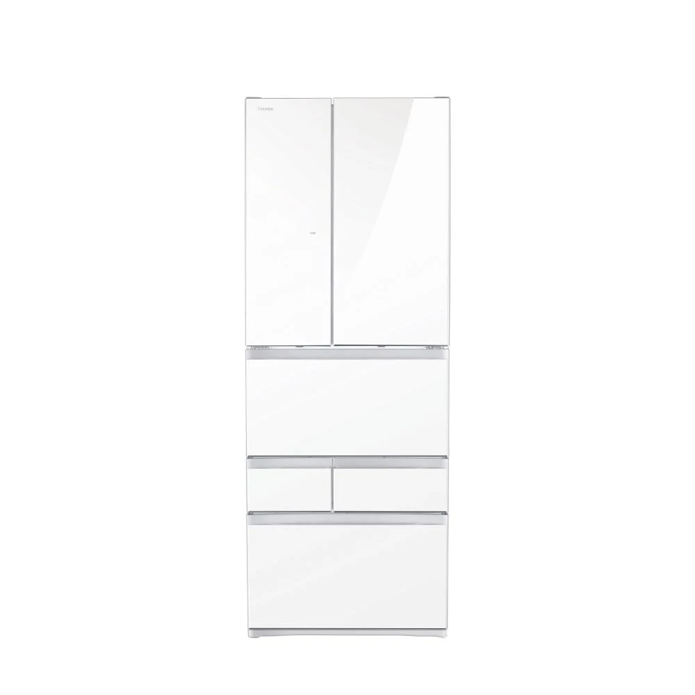 【TOSHIBA 東芝】TOSHIBA 東芝 601L 玻璃鏡面ZP系列六門變頻冰箱/白 GR-ZP600TFW(B5)