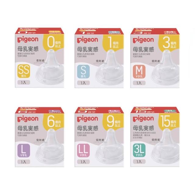 【Pigeon 貝親】第三代寬口母乳實感奶嘴-SS/S/M/L/LL/3L (替換奶嘴/貝親奶嘴；寶寶共和國)