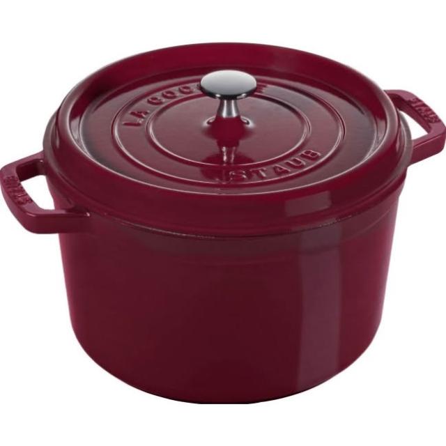 法國Staub La Cocotte 24cm 鑄鐵鍋加深鍋琺瑯鍋圓形湯鍋燉鍋多色任選