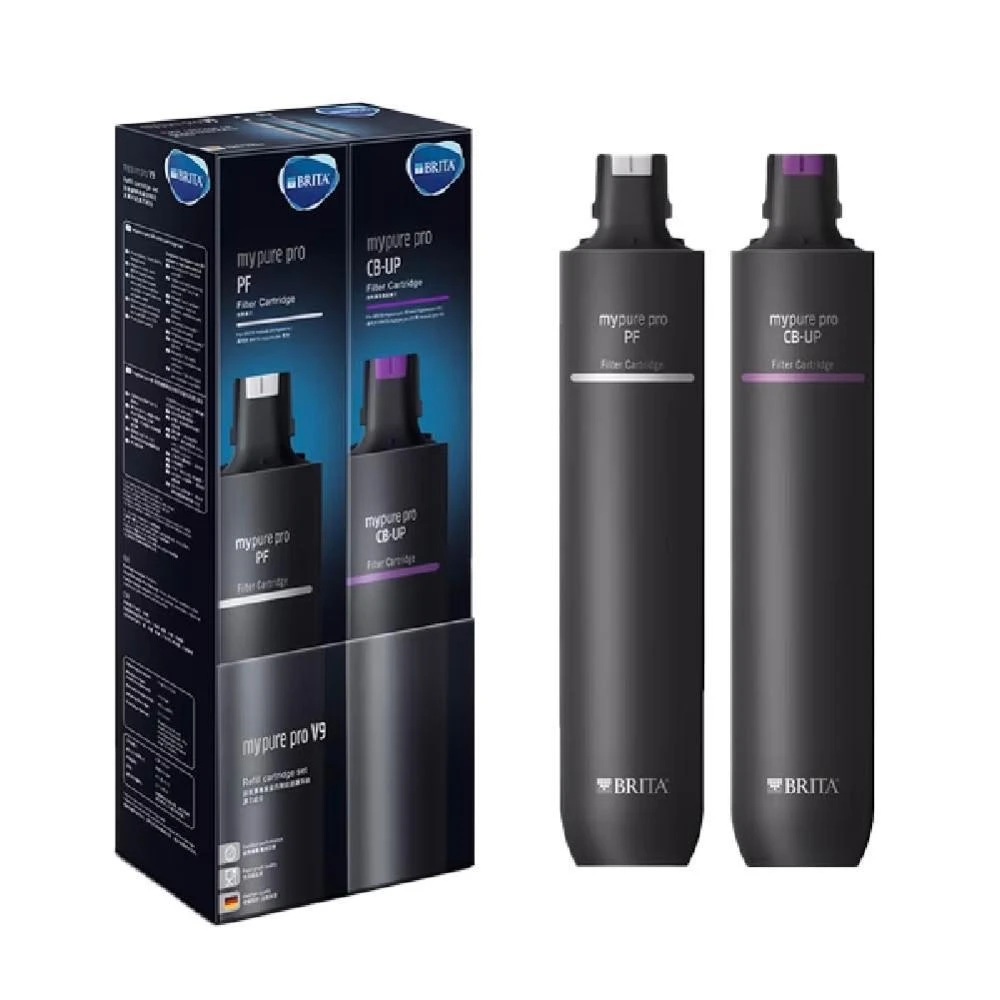 【BRITA】Brita mypure pro V9專用一年份濾心組 PF一支 CB-UP一支