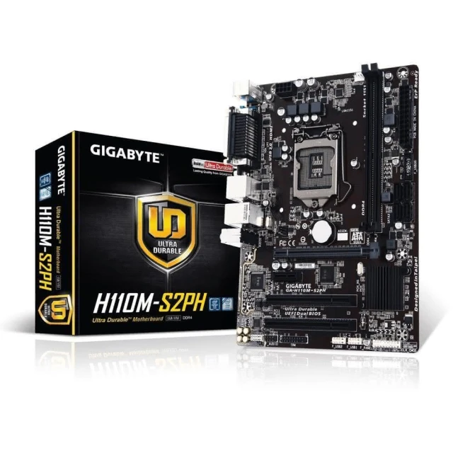 【GIGABYTE 技嘉】技嘉 H110M-S2PH /1151/M-ATX/1A1H/U3/全固/LPT+COM埠/全新未拆未註冊
