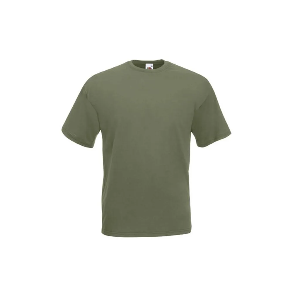 (店+)【FRUIT OF THE LOOM】FRUIT OF THE LOOM 1850 TEE 軍綠 素T 短袖 FL-1850-80MG [台灣現貨]