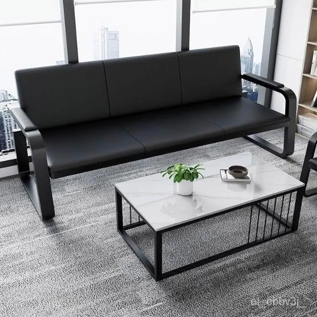 熱銷🔥辦公沙發茶幾組閤現代簡約會客接待辦公傢具等候椅三人位沙發排椅 辦公室沙發 多人沙發 沙發組閤 沙發椅