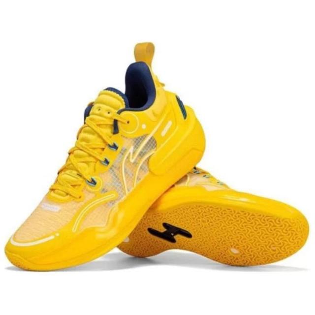 LI-NING 李寧】LiNing李寧馭帥16 V2 舒適防滑耐磨低幫籃球鞋男款黃色