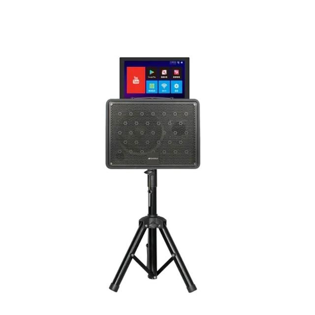 【SANSUI 山水】福利品 14.1吋安卓觸控可旋轉螢幕卡拉OK 行動KTV 人聲消除 電視同步 K-DVD300 送K歌軟體 福利品