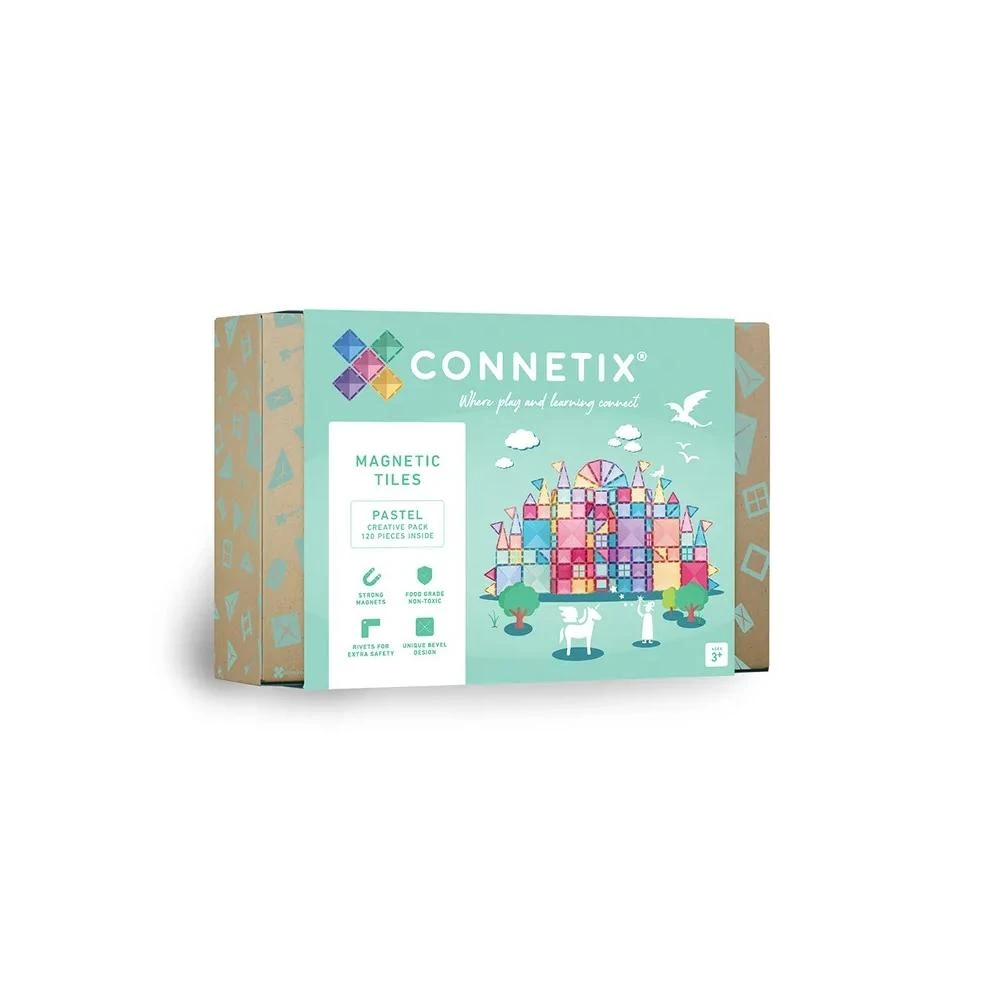 【Connetix 磁樂】澳洲 Connetix 磁力片 - 120片粉彩創作組
