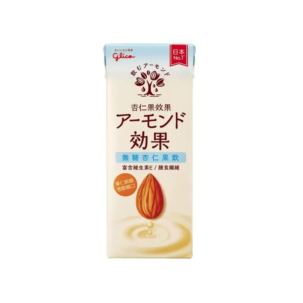 【Glico 格力高】杏仁果飲 無糖 196毫升 X 24入#137161