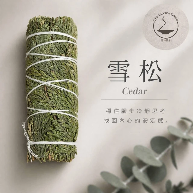 ｜雨林薰舍｜雪松(捆)棒60g 純天然雪松 香草 淨化 cedar 保護 清新 正能量 薰香 除障 避邪 雪松捆
