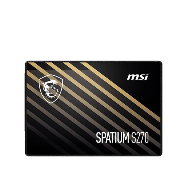 【MSI 微星】SPATIUM S270 240GB 2.5吋 SATA SSD(讀:500M/寫:400M)