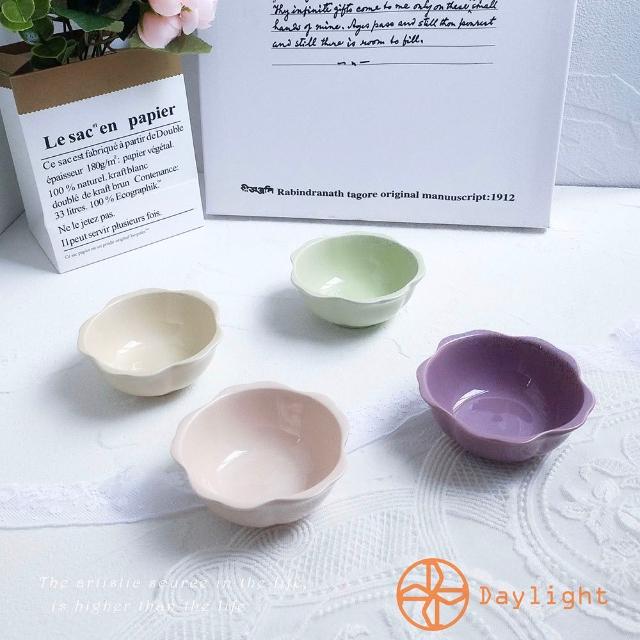 【Daylight】奶油色 花邊 碟子 陶瓷碗 醬料碟 小菜碗 陶瓷碟 味碟 火鍋碟子 甜品碗 水果碗