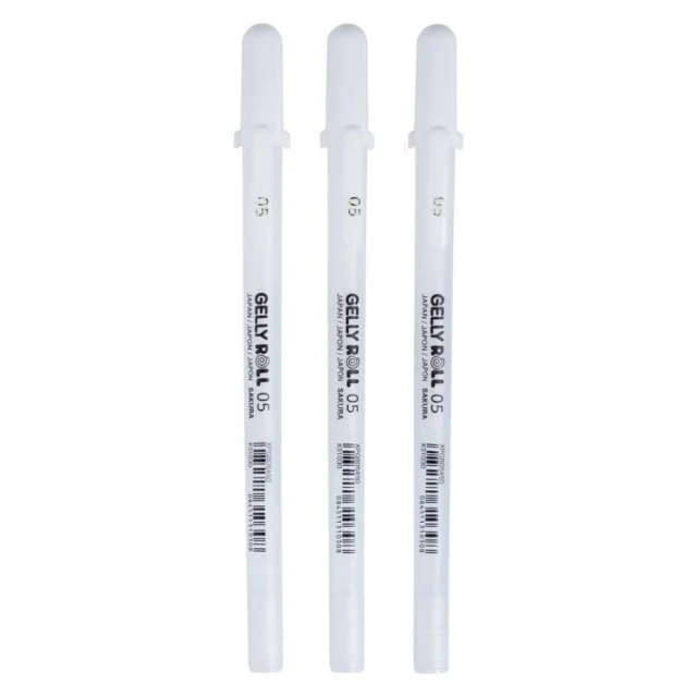 【SAKURA 櫻花】白色 牛奶筆 0.5 0.8 證卷筆 証卷筆 XPGB 粉彩