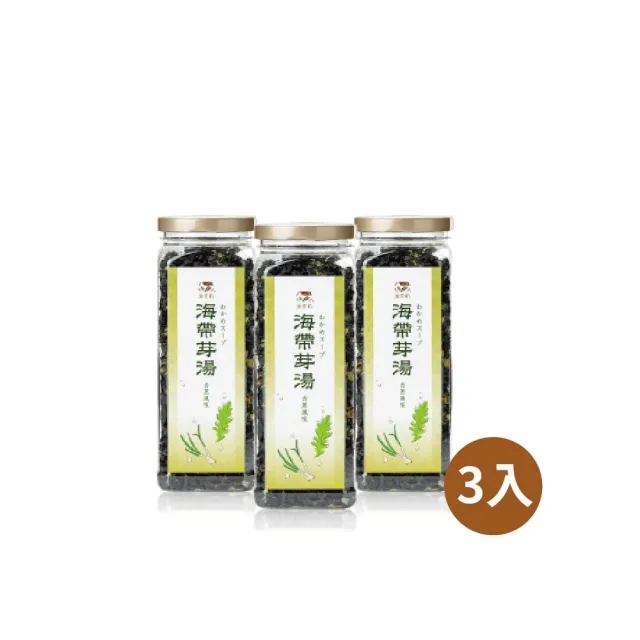 【藻作坊】海帶芽湯 (青蔥/蔬菜)120g｜三入組｜