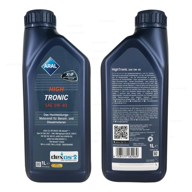 【ARAL 亞拉】HIGH TRONIC 5W40 原廠箱12*1L【ARAL】【機油先生】德國製
