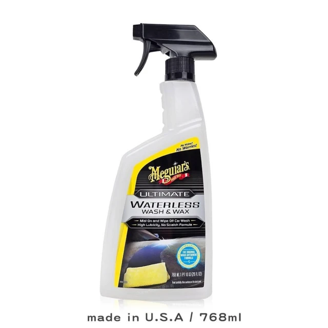 【Meguiars】Meguiar's 美光 終極無水洗車蠟 G3626 (768ml/免水洗車/清潔上蠟/抗UV保護/不傷鍍膜/快速施工)