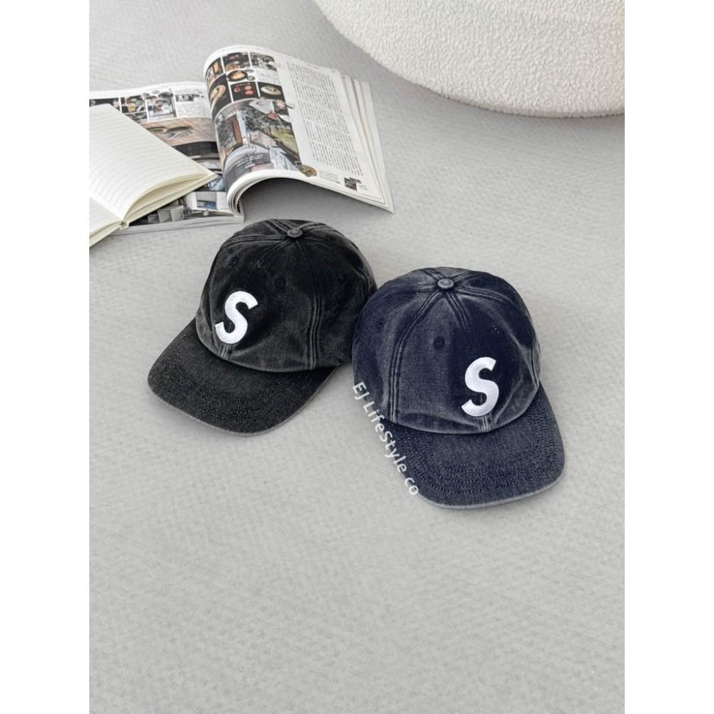 SUPREME】SUPREME PIGMENT COATED S LOGO 6-PANEL CAP 水洗牛仔帽