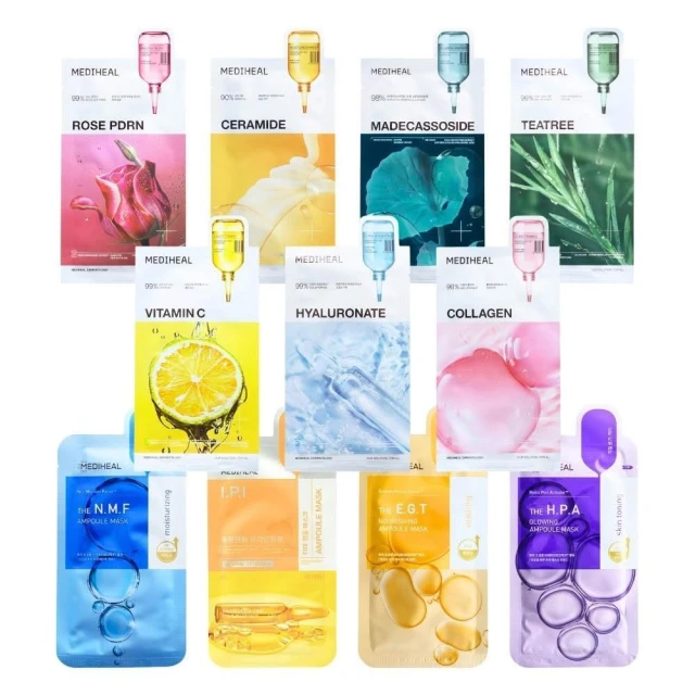 【MEDIHEAL 美迪惠爾】精華面膜 高效面膜 多款任選 