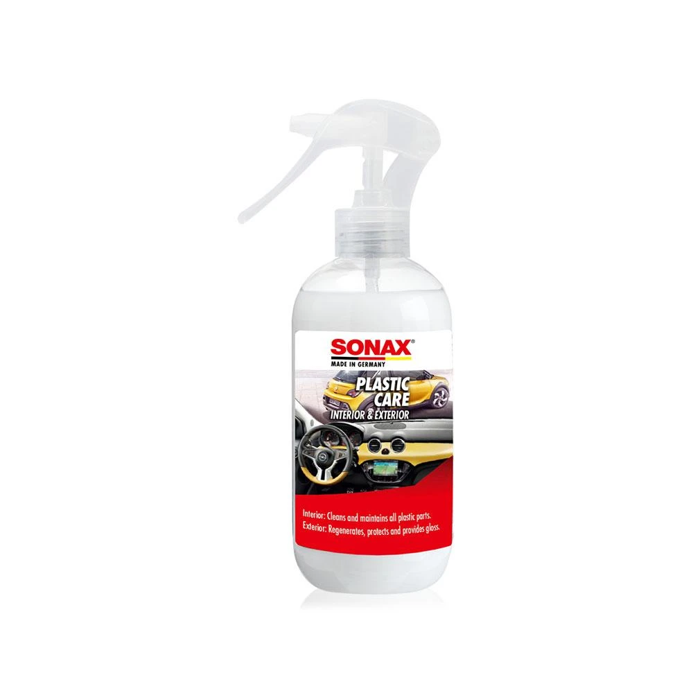 【SONAX】多功能塑膠保養劑 免水洗塑料保養 清爽感 清潔 保養 泛白 還原 引擎室 保險桿 內裝 皮革 飾板