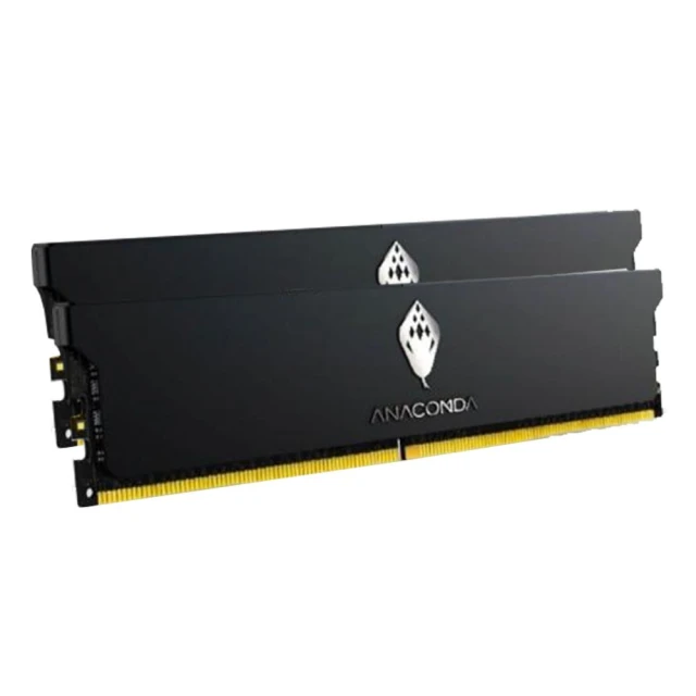 【ANACOMDA 巨蟒】KingSnake DDR5 6000 32GB (16Gx2) UDIMM 桌上型 記憶體(黑色)