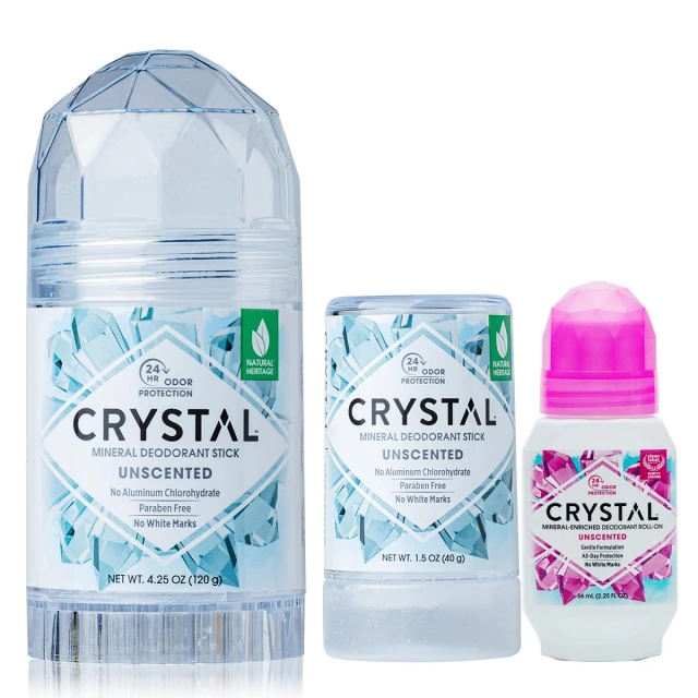 【美國Crystal】消臭石 礦物鹽去臭棒 礦物石 無香體香石 40g 120g 淨味棒 滾珠