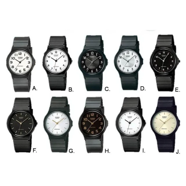 【CASIO 卡西歐】經緯度鐘錶 CASIO石英錶 超薄輕巧 中性男女適用 百搭 考試 運動休閒 保證正品公司貨 MQ-24